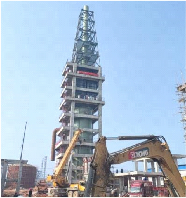 宜昌宜都鄂中化工80万吨硫磺制酸脱硫及电除雾器